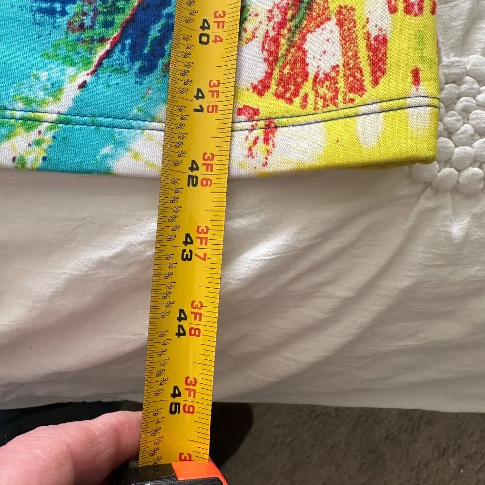 XOXO Womens Sleeveless Bodycon Dress Vibrant Abstract Print XL Artsy Vibrant - Picture 8 of 9